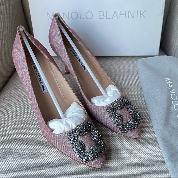 Authentic Brand New Manolo Blahnik Hangisi 70mm - Picture 6 of 10